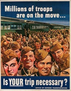 Millions of troops are on the move - World War II propaganda