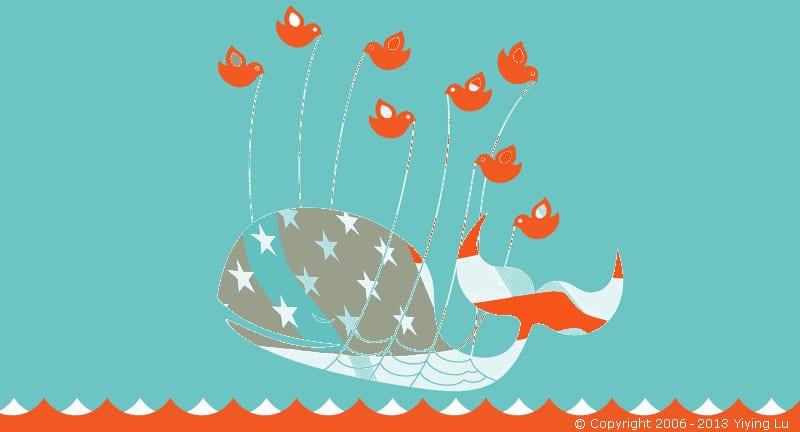 Red White and Blue Fail Whale