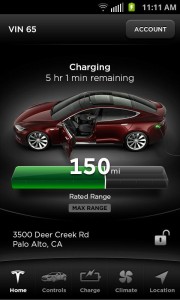 Tesla Model S Mobile App