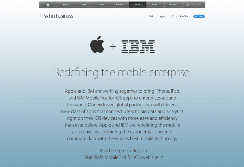 Apple and IBM Partner