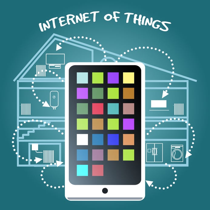 Internet of Things Concept with smart phone