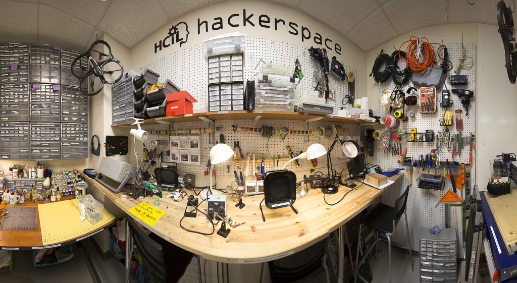 Hacker Spaces (like the one pictured at University of Maryland) play a pivotal role in fostering innovation and community on the Internet of Things.