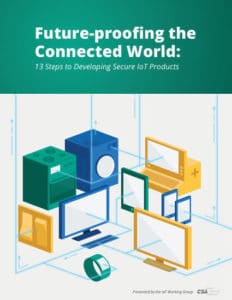 The Cloud Security Alliance released a comprehensive guide to building secure Internet of Things products. (Image courtesy of CSA.)