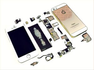 iPhone disassembled