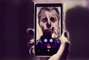 Face and iPhone