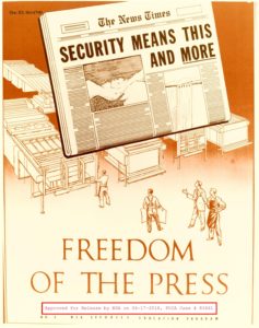 NSA Poster - Freedom of the Press