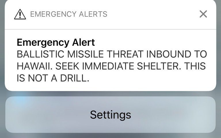 Hawaii Missile Alert