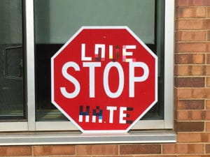 Altered Stop Sign to Fool Machine Vision