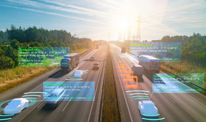 autonomous vehicles on the road