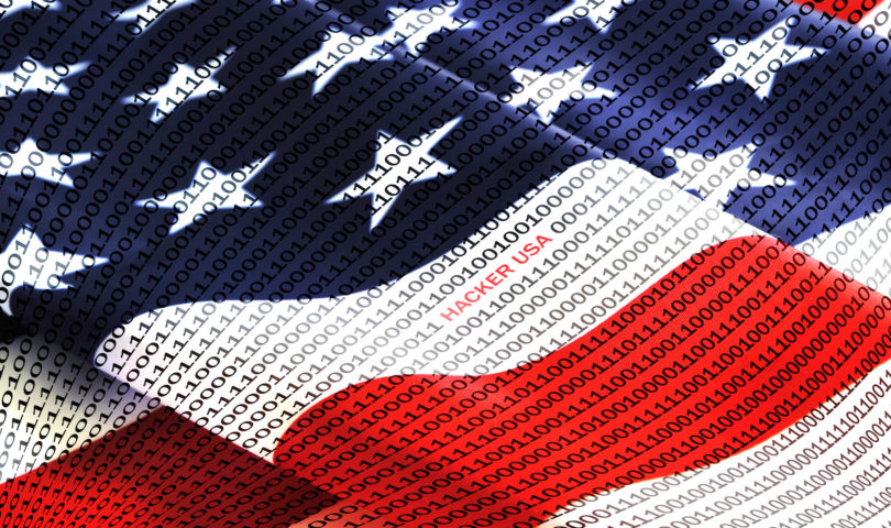 American Flag Cyber Theme