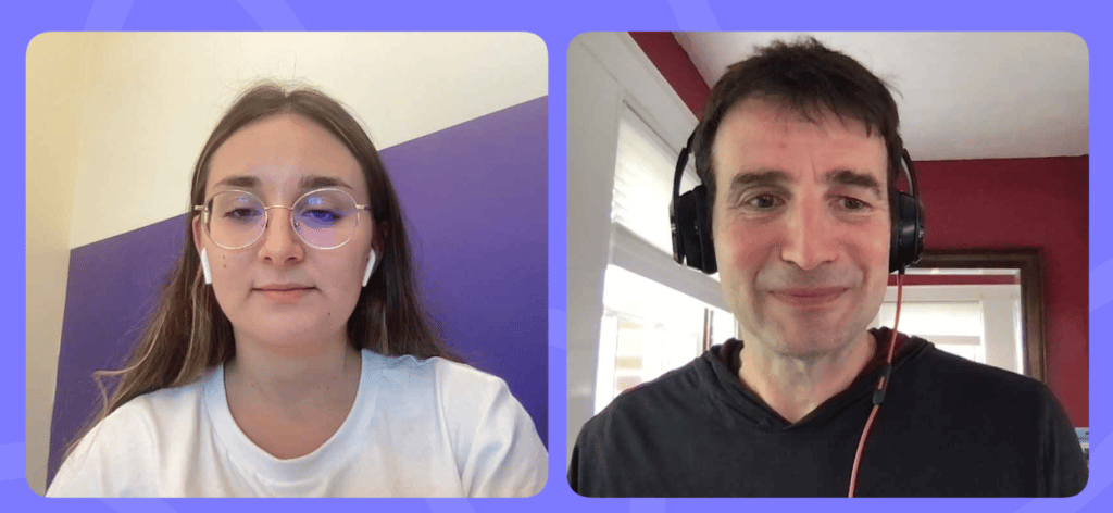 Naomi Yusupov of CyberSixgill and Paul Roberts of Security Ledger.